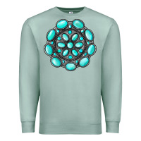 Seafoam gemstone jewelry Premium Sweatshirt - RanaPortraitStore