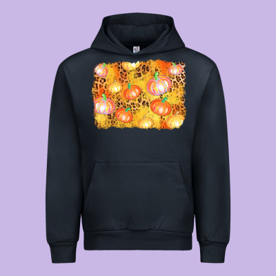 Fall Pumpkin Background Urban Hoodie Designed By Adodesignshop