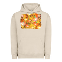 Pigment French Oak fall pumpkin background Urban Hoodie - AdoDesignShop