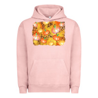 Pigment Salmon fall pumpkin background Urban Hoodie - AdoDesignShop