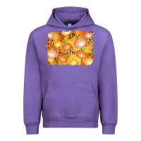 Tulip fall pumpkin background Urban Hoodie - AdoDesignShop