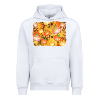 White fall pumpkin background Urban Hoodie - AdoDesignShop