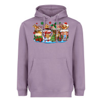 Lavender christmas cookie coffee cups Heavyweight Hoodie - Zillion Design Studio