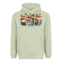 Matcha christmas cookie coffee cups Heavyweight Hoodie - Zillion Design Studio