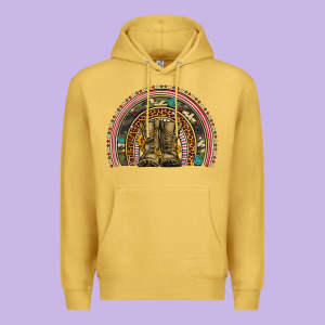 Soldier Boots Camouflage Leopard Gemstone Rainbow Premium Hoodie Designed By Artiststas