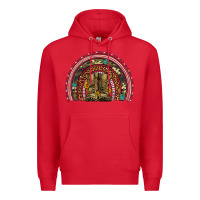 Red soldier boots camouflage leopard gemstone rainbow Premium Hoodie - Artiststas