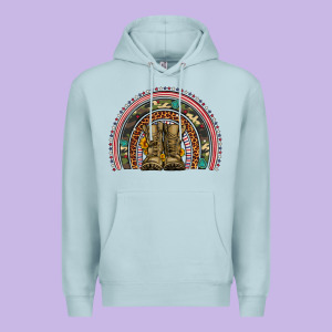 Soldier Boots Camouflage Leopard Gemstone Rainbow Premium Hoodie Designed By Artiststas