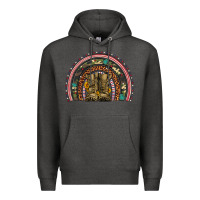 Charcoal Heather soldier boots camouflage leopard gemstone rainbow Premium Hoodie - Artiststas