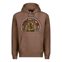 Chestnut soldier boots camouflage leopard gemstone rainbow Premium Hoodie - Artiststas