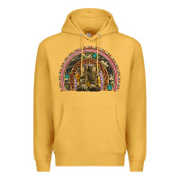 Mustard soldier boots camouflage leopard gemstone rainbow Premium Hoodie - Artiststas