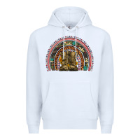 White soldier boots camouflage leopard gemstone rainbow Premium Hoodie - Artiststas