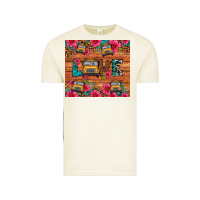 Vintage Arctic love school bus leopard Vintage Tee - Artiststas