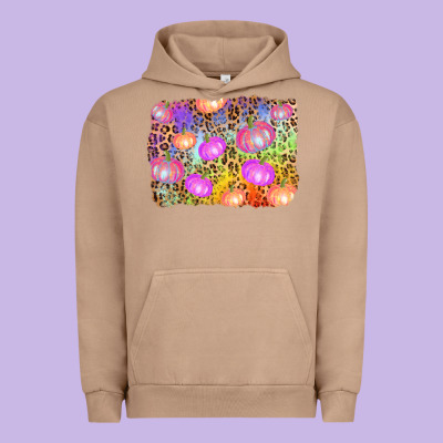 Colourful Pumpkin Background Urban Hoodie Designed By Adodesignshop