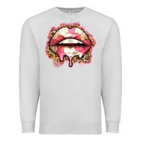 Dove Grey volleyball lips Premium Sweatshirt - Zillion Design Studio