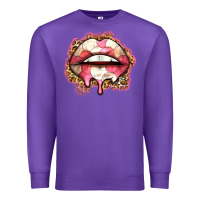 Purple volleyball lips Premium Sweatshirt - Zillion Design Studio