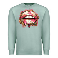 Seafoam volleyball lips Premium Sweatshirt - Zillion Design Studio