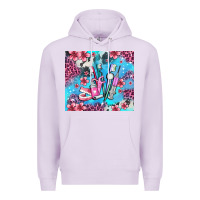 Lilac dentist element with flowers Premium Hoodie - AdoDesignShop