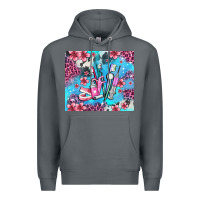 Rock dentist element with flowers Premium Hoodie - AdoDesignShop