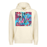 Sandshell dentist element with flowers Premium Hoodie - AdoDesignShop