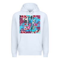 White dentist element with flowers Premium Hoodie - AdoDesignShop