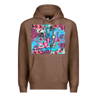 Chestnut dentist element with flowers Premium Hoodie - AdoDesignShop