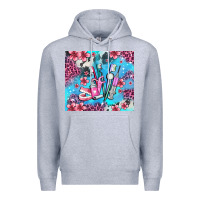 Heather Grey dentist element with flowers Premium Hoodie - AdoDesignShop