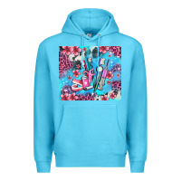 Ocean Blue dentist element with flowers Premium Hoodie - AdoDesignShop
