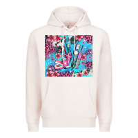 Pale Pink dentist element with flowers Premium Hoodie - AdoDesignShop