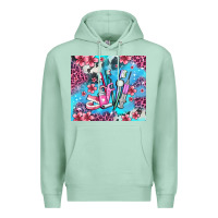 Seafoam dentist element with flowers Premium Hoodie - AdoDesignShop