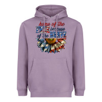 Lavender home of the free because of the brave sunflower bi Heavyweight Hoodie - texasbilliewilder