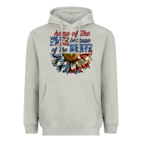 Moon Dust home of the free because of the brave sunflower bi Heavyweight Hoodie - texasbilliewilder