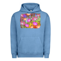 Pigment Pebble Blue colourful pumpkin background Urban Hoodie - AdoDesignShop