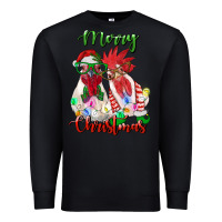 Black christmas roosters Premium Sweatshirt - RanaPortraitStore