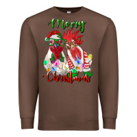 Chestnut christmas roosters Premium Sweatshirt - RanaPortraitStore