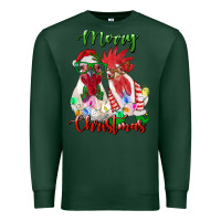 Sports Green christmas roosters Premium Sweatshirt - RanaPortraitStore