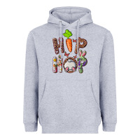 Heather Grey hip hop easter bunny Heavyweight Hoodie - RanaPortraitStore