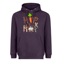 Plum hip hop easter bunny Heavyweight Hoodie - RanaPortraitStore