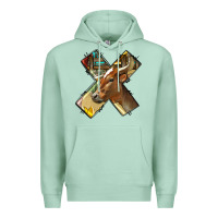 Seafoam farm life alphabet lowercase letters x Premium Hoodie - BundleAndBundleShop