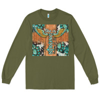 Army Green she is strong tumbler Long Sleeve Tee - BarkalooDesign