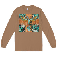 Toasted Coconut she is strong tumbler Long Sleeve Tee - BarkalooDesign