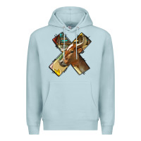 Blue Mist farm life alphabet lowercase letters x Premium Hoodie - BundleAndBundleShop