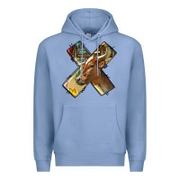 Colony Blue farm life alphabet lowercase letters x Premium Hoodie - BundleAndBundleShop
