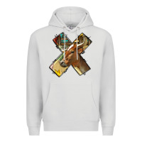 Dove Grey farm life alphabet lowercase letters x Premium Hoodie - BundleAndBundleShop