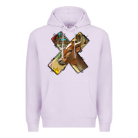 Lilac farm life alphabet lowercase letters x Premium Hoodie - BundleAndBundleShop