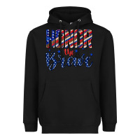 Black honor the brave Heavyweight Hoodie - texasbilliewilder