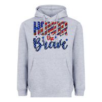 Heather Grey honor the brave Heavyweight Hoodie - texasbilliewilder