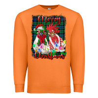Carrot christmas roosters with background Premium Sweatshirt - RanaPortraitStore