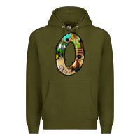 Army Green farm life alphabet numbers 0 Premium Hoodie - BundleAndBundleShop