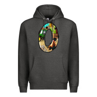 Charcoal Heather farm life alphabet numbers 0 Premium Hoodie - BundleAndBundleShop