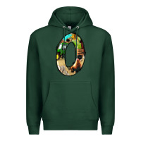 Sports Green farm life alphabet numbers 0 Premium Hoodie - BundleAndBundleShop